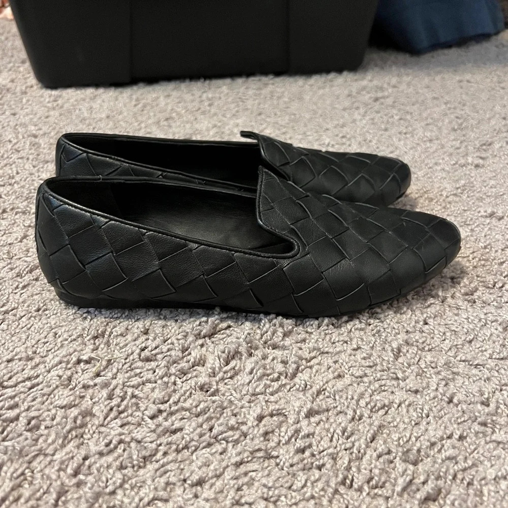 Veronica Beard women’s Griffin basket weave leather loafers size 6.5 - Picture 6 of 8